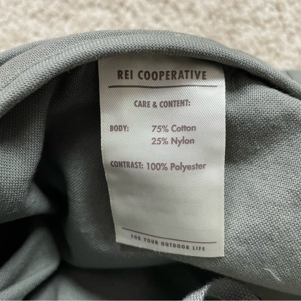 Women's REI COOPERATIVE Light Olive Green TRAILSMITH Canvas HIKING JACKET  XL - Picture 5 of 11